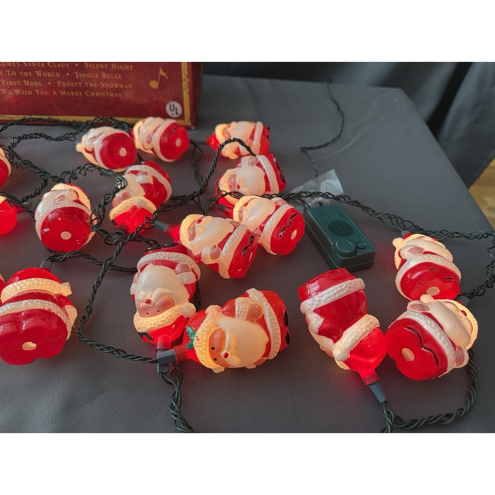 VTG Foremost 30 Musical Santa Lights in Motion 21 Songs 7 Functions Christmas - Picture 4 of 10